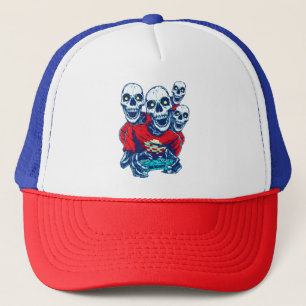 Eeuwige Gaming Broederschap: De Rode Gamer Skelet Trucker Pet