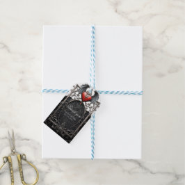Eeuwige geloften onder middernachtelijke vleugels. cadeaulabel