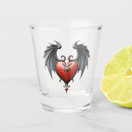 Eeuwige geloften onder middernachtelijke vleugels. shot glas