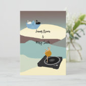 Eeuwige Genade Ballet van Liefde en Moonlit Bruilo Kaart (Staand voorkant)