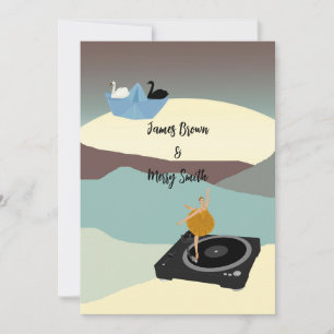 Eeuwige Genade Ballet van Liefde en Moonlit Bruilo Kaart