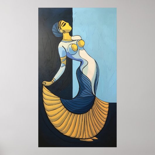 Eeuwige genade: moderne muze in traditionele vorm poster (Voorkant)