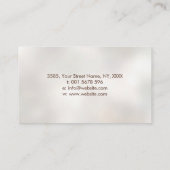 Eeuwige groei - Golden Ratio Spiraalboom Visitekaartje (Achterkant)