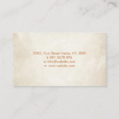 Eeuwige groei - Golden Ratio Spiraalboom Visitekaartje (Achterkant)