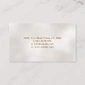 Eeuwige groei - Golden Ratio Spiraalboom Visitekaartje (Achterkant)