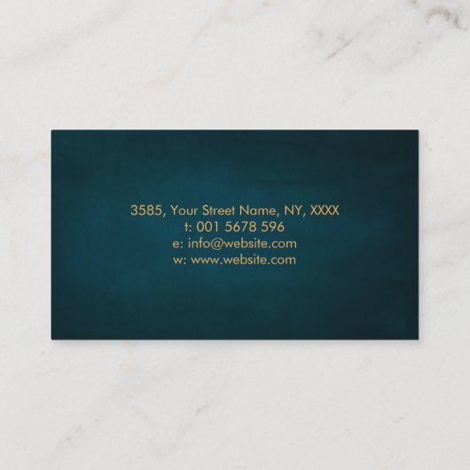 Eeuwige groei - Golden Ratio Spiraalboom Visitekaartje (Achterkant)