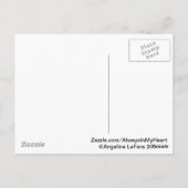 Eeuwige hand hart briefkaart (Achterkant)