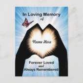 Eeuwige hand hart briefkaart (Voorkant)