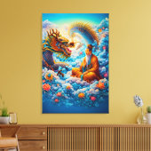 Eeuwige Harmonie: De Zegen van de Draak Canvas Afdruk (Insitu (Woonkamer))