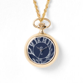 Eeuwige herinneringen aan het Zee: blauw en wit Horloge