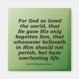 Eeuwige Kerstmis John 3-16 van het Leven Magneet