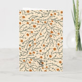 Eeuwige kussen onder de mistletoe kerst kaart (Achterkant)