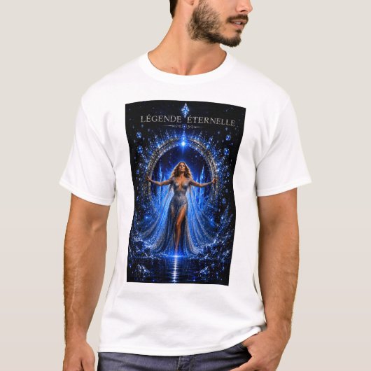 Eeuwige Legende Crystal Fantasy Kunst T-shirt (Voorkant)