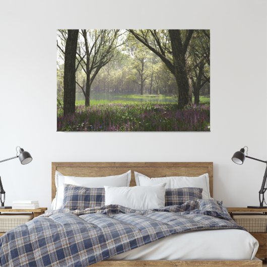 eeuwige lente canvas afdruk (Insitu (Slaapkamer))