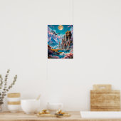 Eeuwige Lenten van het Droom-Rijk Kasteel Poster (Keuken)