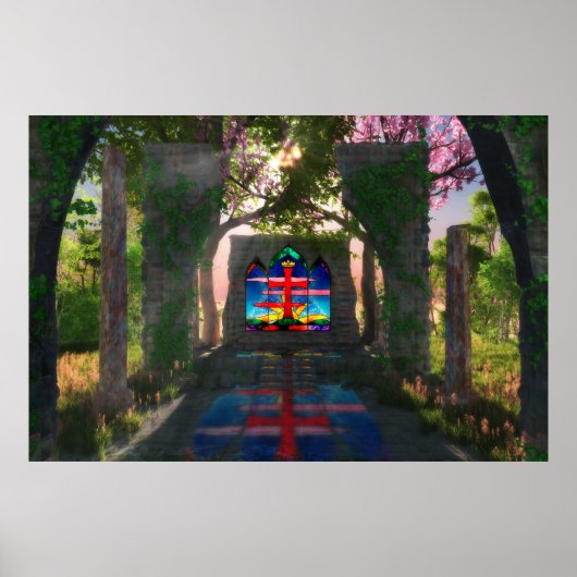 Eeuwige lichte paasafdrukken poster (Voorkant)