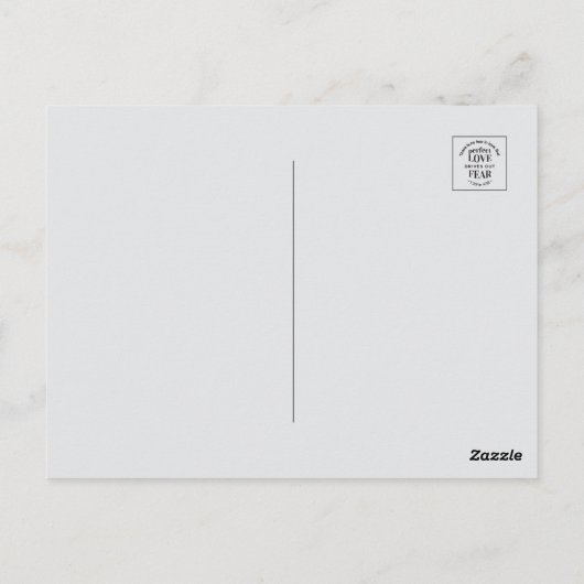 Eeuwige liefde - 1 Johannes 4:18 Schriftgedeelte K Briefkaart (Achterkant)