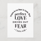 Eeuwige liefde - 1 Johannes 4:18 Schriftgedeelte K Briefkaart (Voorkant)