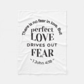 Eeuwige liefde - 1 Johannes 4:18 Schriftgedeelte K Fleece Deken (Voorkant)