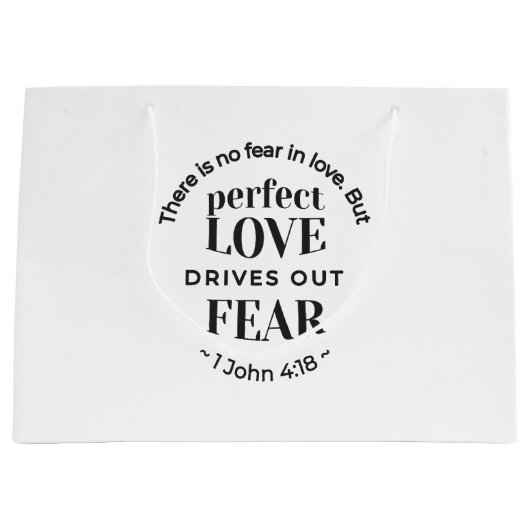Eeuwige liefde - 1 Johannes 4:18 Schriftgedeelte K Groot Cadeauzakje (Voorkant)