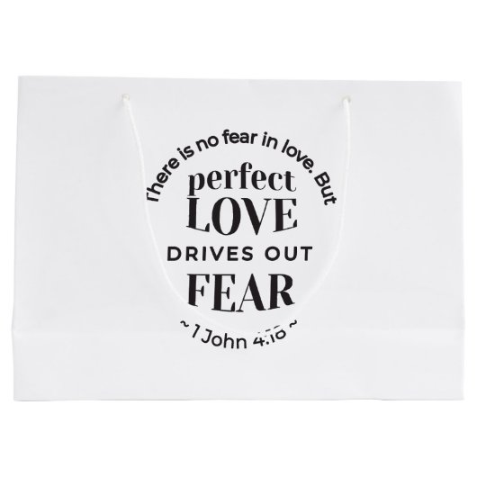 Eeuwige liefde - 1 Johannes 4:18 Schriftgedeelte K Groot Cadeauzakje (Achterkant)