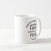 Eeuwige liefde - 1 Johannes 4:18 Schriftgedeelte K Koffiemok (Voorkant rechts)