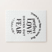 Eeuwige liefde - 1 Johannes 4:18 Schriftgedeelte K Legpuzzel (Horizontaal)