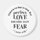 Eeuwige liefde - 1 Johannes 4:18 Schriftgedeelte K Magneet (Voorkant)