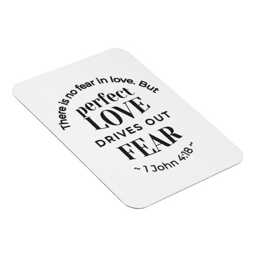 Eeuwige liefde - 1 Johannes 4:18 Schriftgedeelte K Magneet (Rechterzijde)