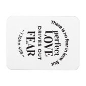 Eeuwige liefde - 1 Johannes 4:18 Schriftgedeelte K Magneet (Horizontaal)