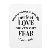 Eeuwige liefde - 1 Johannes 4:18 Schriftgedeelte K Magneet (Verticaal)