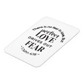 Eeuwige liefde - 1 Johannes 4:18 Schriftgedeelte K Magneet (Linkerzijde)