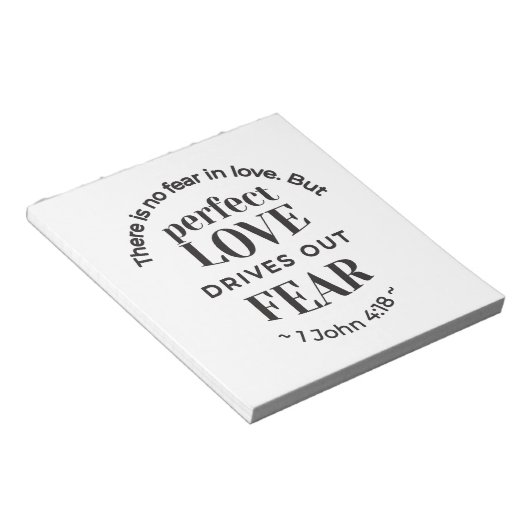 Eeuwige liefde - 1 Johannes 4:18 Schriftgedeelte K Notitieblok (Schuin)