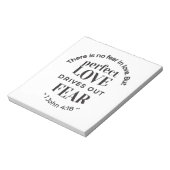 Eeuwige liefde - 1 Johannes 4:18 Schriftgedeelte K Notitieblok (Linkerzijde)