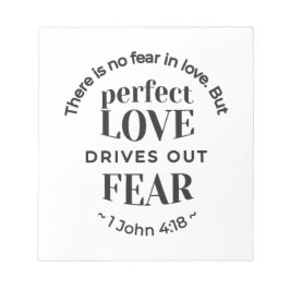 Eeuwige liefde - 1 Johannes 4:18 Schriftgedeelte K Notitieblok