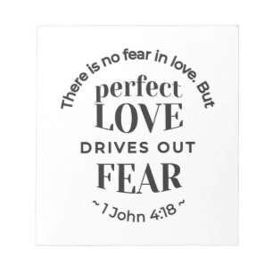 Eeuwige liefde - 1 Johannes 4:18 Schriftgedeelte K Notitieblok