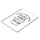 Eeuwige liefde - 1 Johannes 4:18 Schriftgedeelte K Notitieboek (Linkerzijde)