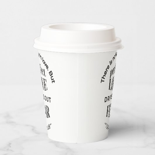 Eeuwige liefde - 1 Johannes 4:18 Schriftgedeelte K Papieren Bekers (Rechts)