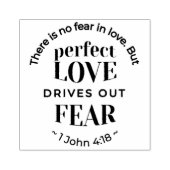 Eeuwige liefde - 1 Johannes 4:18 Schriftgedeelte K Rubberstempel (Afrduk)