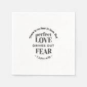 Eeuwige liefde - 1 Johannes 4:18 Schriftgedeelte K Servet (Voorkant)