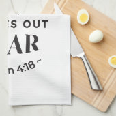 Eeuwige liefde - 1 Johannes 4:18 Schriftgedeelte K Theedoek (Quarter Fold)