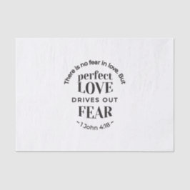 Eeuwige liefde - 1 Johannes 4:18 Schriftgedeelte K Tissuepapier