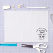 Eeuwige liefde - 1 Johannes 4:18 Schriftgedeelte K Tissuepapier (Craft)