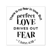 Eeuwige liefde - 1 Johannes 4:18 Schriftgedeelte K Zelfinktende Stempel (Design)