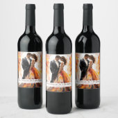 Eeuwige Liefde Bruid en bruidegom Wijn Etiket (Flessen)