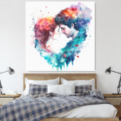Eeuwige Liefde Canvas Afdruk (Insitu (Slaapkamer))