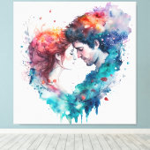 Eeuwige Liefde Canvas Afdruk (Insitu (Houten vloer))