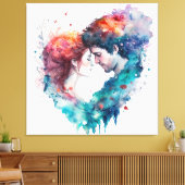 Eeuwige Liefde Canvas Afdruk (Insitu (Woonkamer))