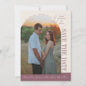 eeuwige liefde | Deep Mauve Arch | Save The Date (Voorkant)