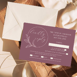 eeuwige liefde | Deep Mauve | RSVP Kaartje